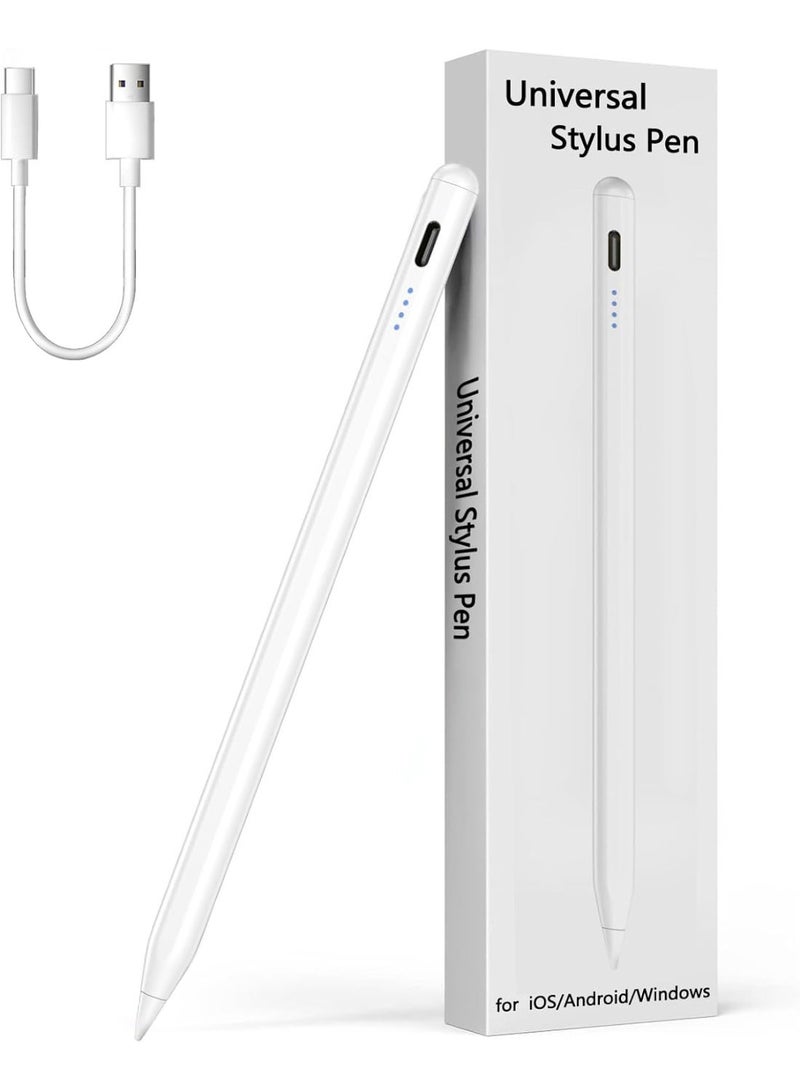 Universal Professional Active Stylus Pen for All Touchscreens – High Sensitivity Digital Pencil for iPhone, iPad, Samsung, Lenovo & Huawei – MFi Certified & Premium Quality – Original Materials by Authorized Agent – White - Image 1