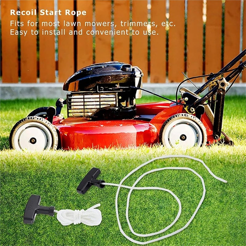 10pcs 1.2m/3.0m Start Pull Rope with Handle 4mm Universal Generator Fittings Mower Accessories(120CM) - Image 4