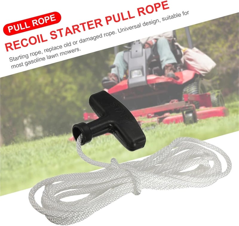 10pcs 1.2m/3.0m Start Pull Rope with Handle 4mm Universal Generator Fittings Mower Accessories(120CM) - Image 3