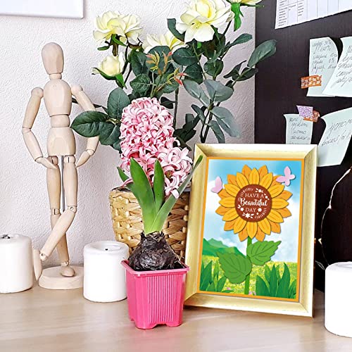ORIGACH Sentiments Words Clear Stamp and Sunflower Cutting Dies Set for DIY Scrapbooking Album Decorative Card Making - Image 5