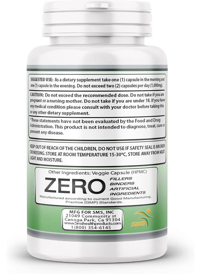 SMSHEALTHPRODUCTS.com Jiaogulan Pills, 60 Capsules (Extract 10:1, Vegetarian, Non-GMO & Gluten-Free) Gynostemma AMPK Metabolic Activator Pentaphyllum - Image 4