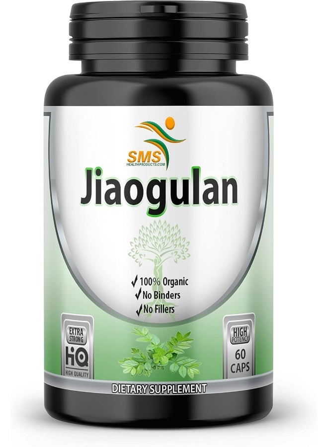 SMSHEALTHPRODUCTS.com Jiaogulan Pills, 60 Capsules (Extract 10:1, Vegetarian, Non-GMO & Gluten-Free) Gynostemma AMPK Metabolic Activator Pentaphyllum - Image 2