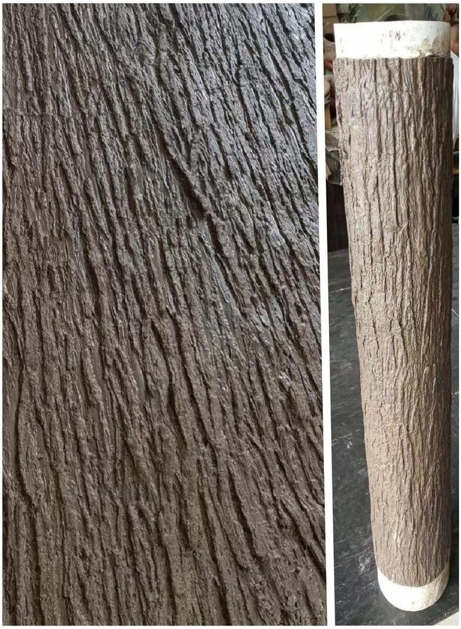 تويكير لحاء شجرة اصطناعي من تويكير، مقاس 19.69 × 39.37 بوصة، لحاء صناعي للأعمدة والجدران والأرضيات، لتزيين الأعمدة والأنابيب، لحاء شجرة صناعي قابل للقص - Image 1