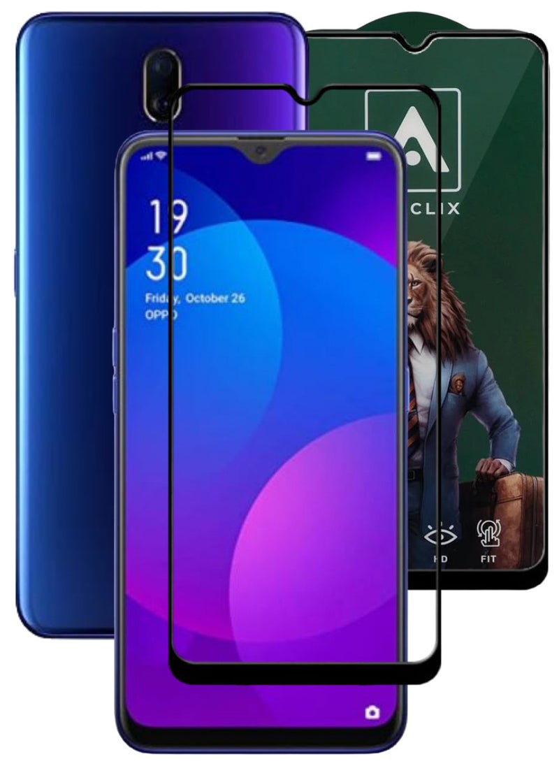 ACLIX Antistatic ESD Dustproof Premium Quality High Definition Tempered Glass Screen Protector Designed For Oppo F11 - Image 1