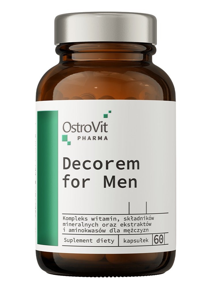 Ostrovit, Decorem for Men, Vitamins, Minerals & Amino Acids, 60 Caps, 30 Servings
