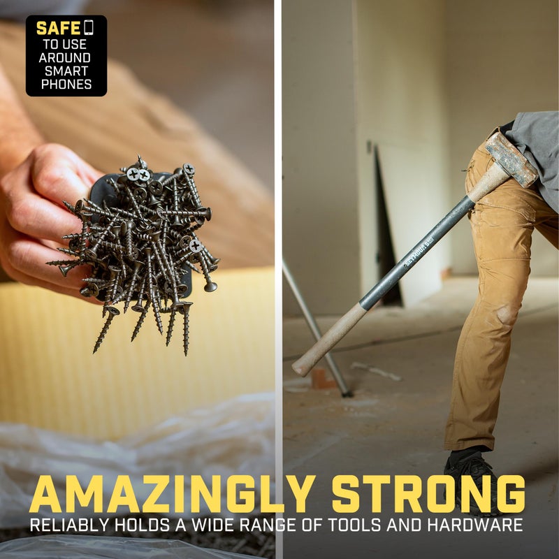 Holstery MagMaster Pro | Magnetic Tool and Hardware Holder - Strong Clip-On Belt Magnet Holster for Screws, Nails, Hammer, Sockets, Pliers, Screw Driver, Trowel, Drill Bit, Wrench, or Any Magnetic Tools - Image 5