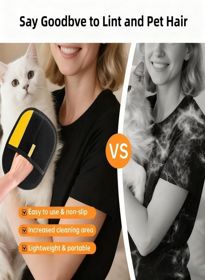 Sibkuy 2026 Thickened Electrostatic Pet Hair Removal Gloves for Dogs & Cats，Reusable & Washable Cat Hair Removal Glove, Pet Hair Remover Tool for Furniture Clothing, Couch, Carpet, Car Seat, Bed - Image 5
