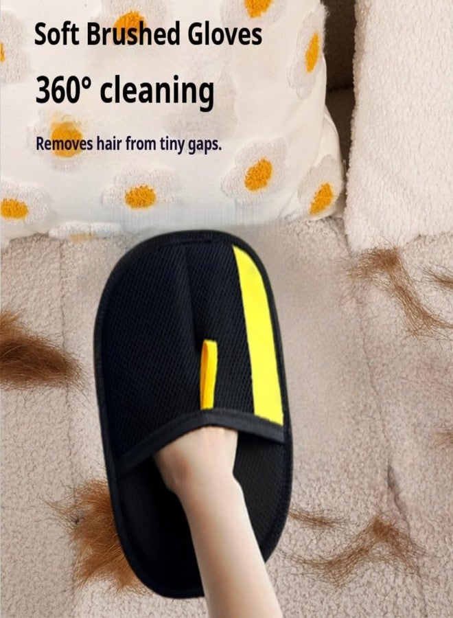 Sibkuy 2026 Thickened Electrostatic Pet Hair Removal Gloves for Dogs & Cats，Reusable & Washable Cat Hair Removal Glove, Pet Hair Remover Tool for Furniture Clothing, Couch, Carpet, Car Seat, Bed - Image 4