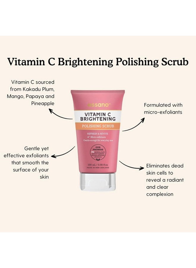 Essano Vitamin C Skin Care Set, Radiant Skincare Pack with Gel Face Cleanser (40ml), Exfoliating Face Scrub (40ml), Facial Serum (3ml), SPF15 Moisturizer (10g), For Travel or Trial, Cruelty Free - Image 3