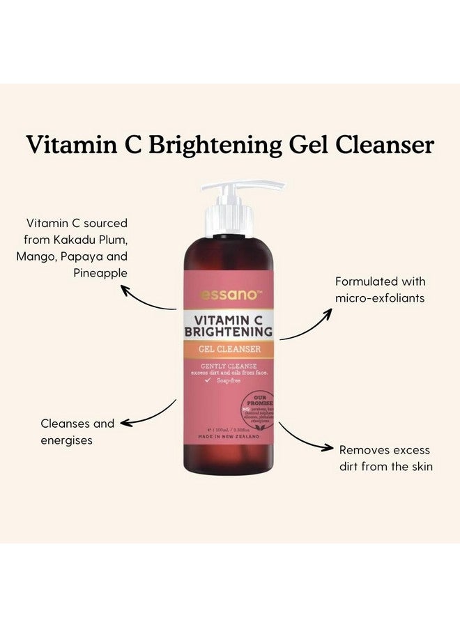 Essano Vitamin C Skin Care Set, Radiant Skincare Pack with Gel Face Cleanser (40ml), Exfoliating Face Scrub (40ml), Facial Serum (3ml), SPF15 Moisturizer (10g), For Travel or Trial, Cruelty Free - Image 2