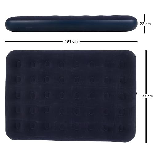 avenli Jilong Double Flocked Coil Beam Air Bed - Image 4