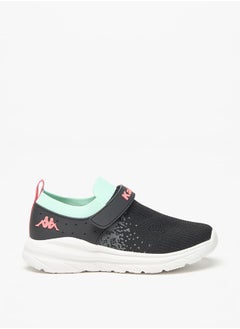 Kappa Girls' Mesh Textured Slip-On Walking Shoes with Hook and Loop Closure  - Image 3