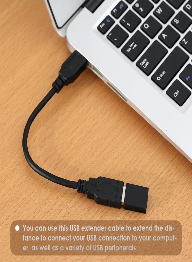 MZHOU USB 3.0 USB Male A to Female A High Speed Standard USB Extension Cable - Extender to USB Hub,Black 8 Inch - Image 3