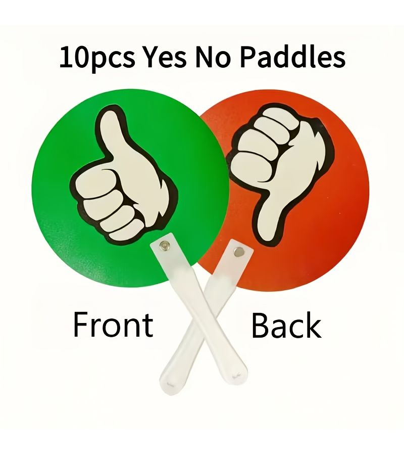 10pcs Double Sided Voting Paddles Thumbs Up Down Signs For Classroom Teacher Activities Interactive Durable Plastic - Image 5