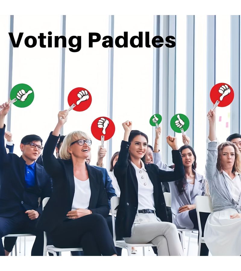 10pcs Double Sided Voting Paddles Thumbs Up Down Signs For Classroom Teacher Activities Interactive Durable Plastic - Image 2