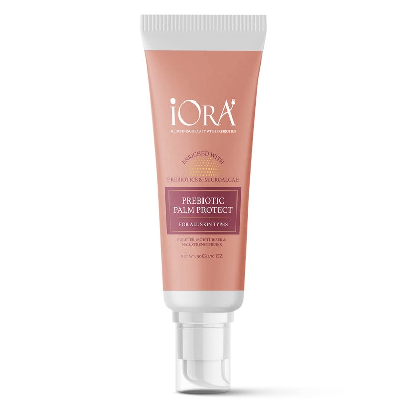 iORA Prebiotic Palm Protect Hand  Nail Balm  50gm  Repairs Dry Hands and Improve Nail Strength Enriched with Colloidal Silver Tomato Extract Aloe Vera Shea Butter AlphaGlucan Oligosaccharide For Men  Women - Image 5