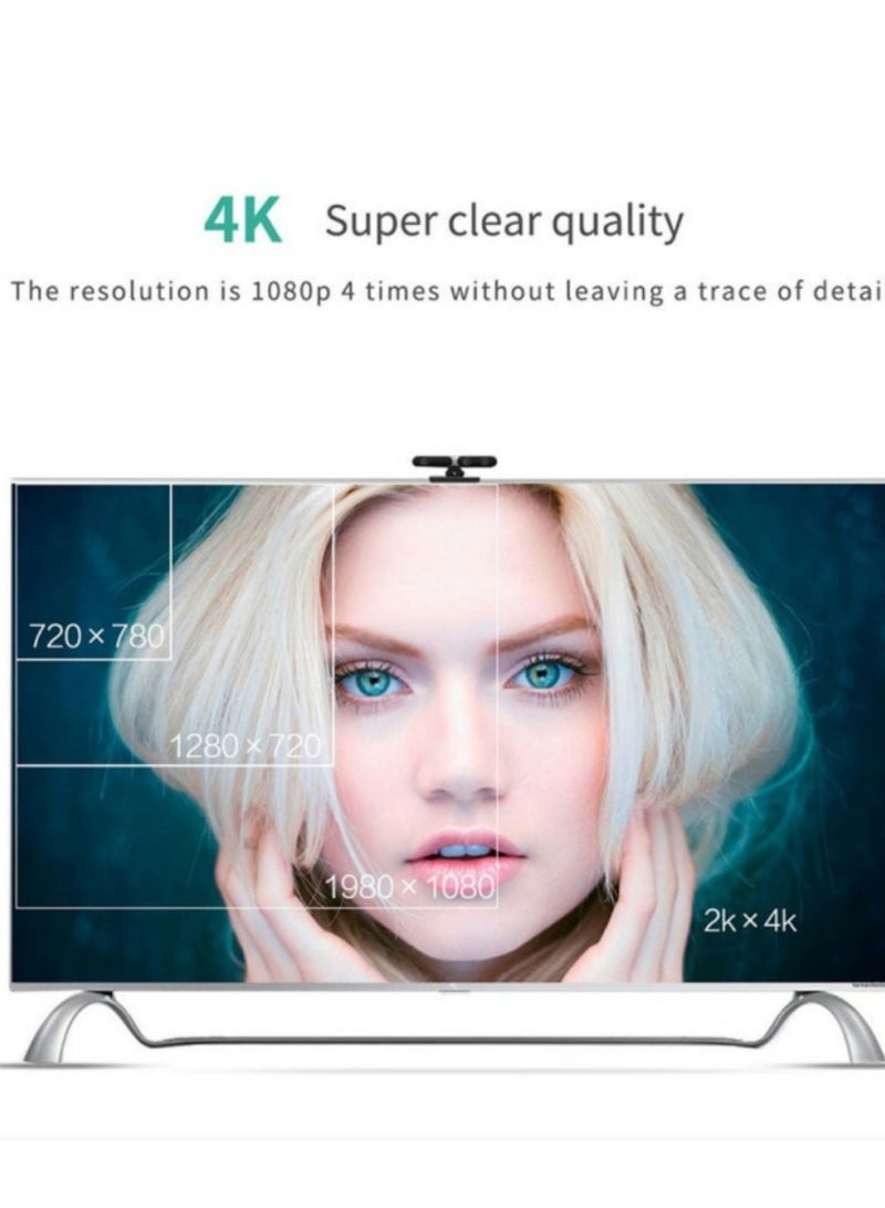 كابل محول DP إلى HDTV HDMI 4K 30 هرتز مطلي بـ HDMI كابل DP الذكور إلى كابل HDMI Enda (أسود) - Image 4