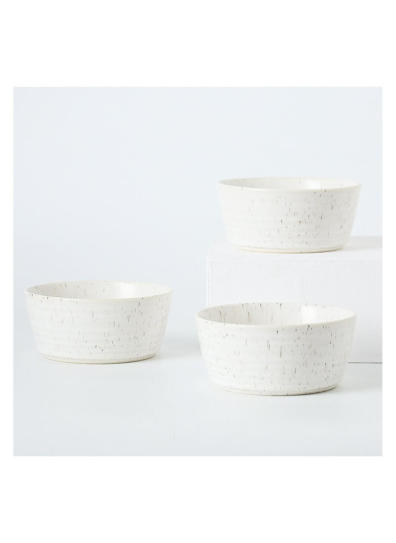 Shuer - 3-Piece Porcelain Round Bowls Set 5.5 Inch - Image 1