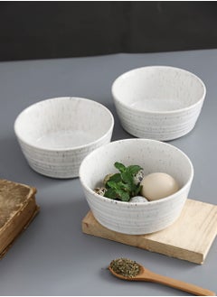 Shuer 3-Piece Porcelain Round Bowls Set 5.5 Inch  - Image 1
