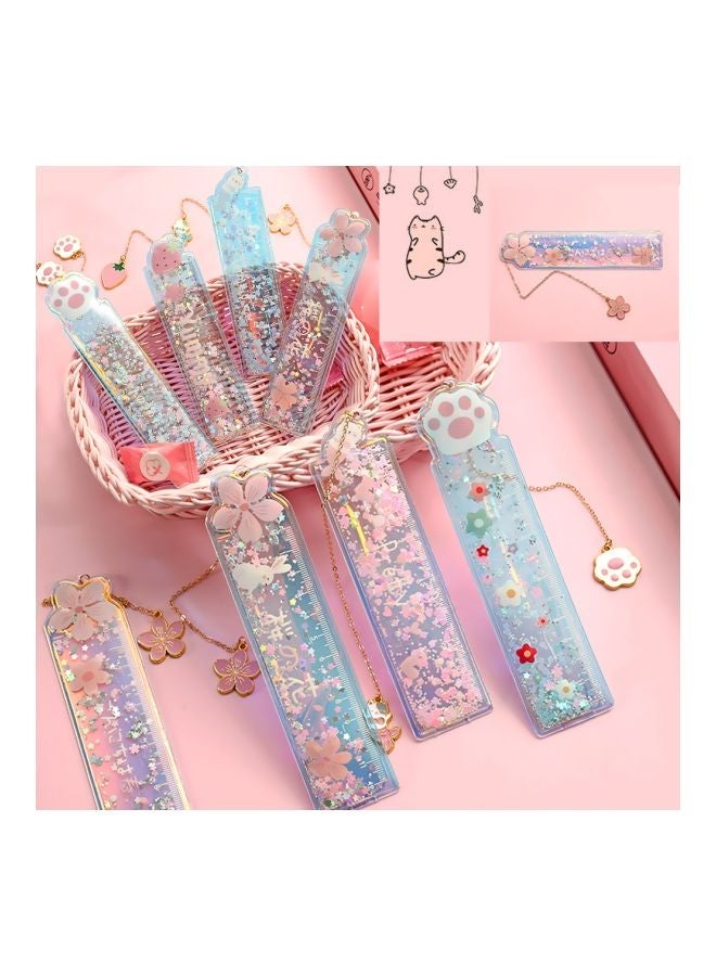 NIBEMINENT Multifunctional Bookmark With Metal Pendant Pink/Purple/Gold - Image 3