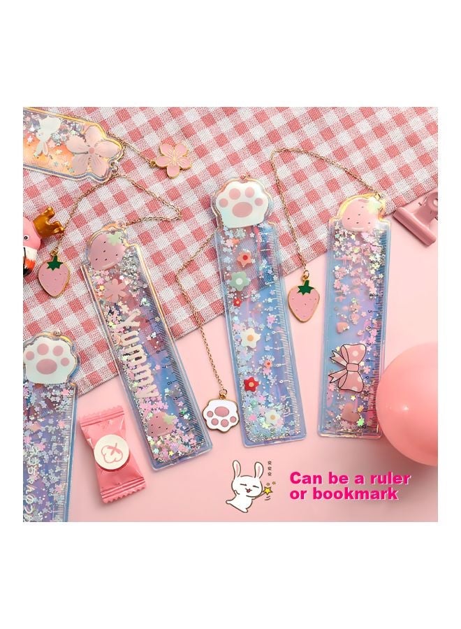 NIBEMINENT Multifunctional Bookmark With Metal Pendant Pink/Purple/Gold - Image 4