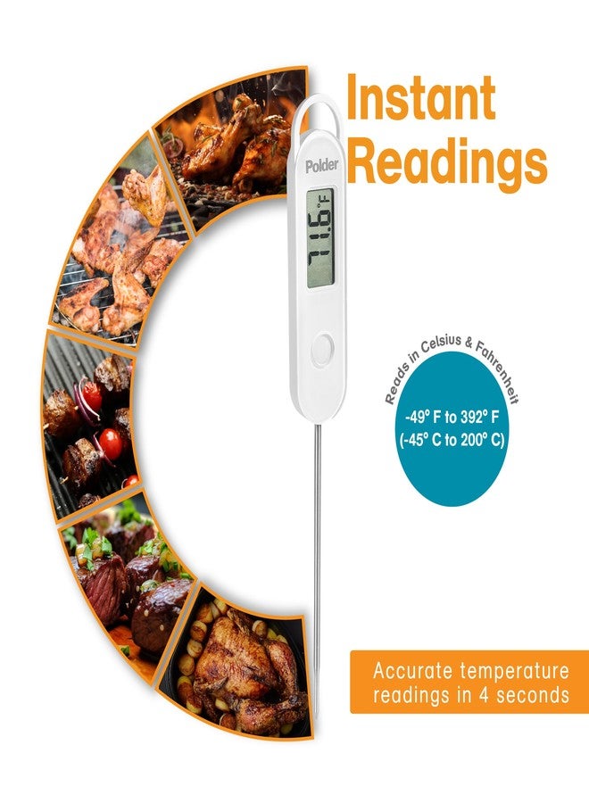 Polder Stable-Read Instant Read Thermometer, Digital Thermometer for Cooking, Food Thermometer, Cooking Thermometer with Easy-to-Read Digital Display - Image 2