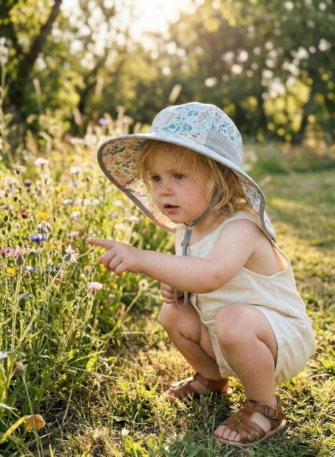 WINTOJO Toddler Sun Hat Kids Bucket Hat UPF 50+ Wide Brim Neck Flap - Adjustable Baby Beach Hat Summer Play Essentials for Boys Girls, Breathable Safari Cap with Designer Patterns Marmot KHH-04 - Image 2