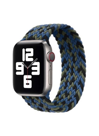 Replacement Strap Nylon Single-turn Braided Watch Band For Apple Watch Ultra 49mm&Watch Ultra 2 49mm / Series 9&8&7 45mm / SE 3&SE 2&6&SE&5&4 44mm / 3&2&1 42mm, Length:155mm Blue Camouflage - pzsku/ZF5A1791AA94DE6123FDBZ/45/_/1714875556/e87b7e38-66fa-4c60-8494-635b49f8e2a0