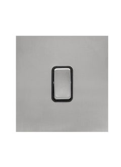 Donmarco 1 Gang Intermediate Switch – Rocker Button – Stainless Steel Panel, Modern & Durable, Fire-Resistant Electric Switch, 15-Year Warranty, Wall Switch for Home and Office (Brushed Satin Nickel)  - Image 1