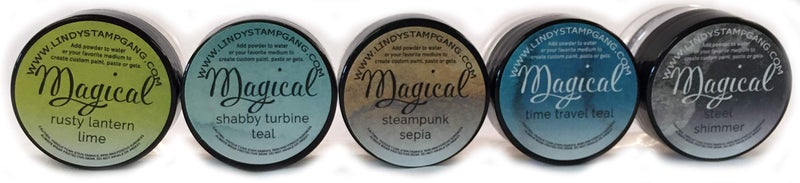 Lindy's Stamp Gang Lindys Stamp Gang Magical Jar Set 025Ounce Industrial Chic Small 5 Per Package 