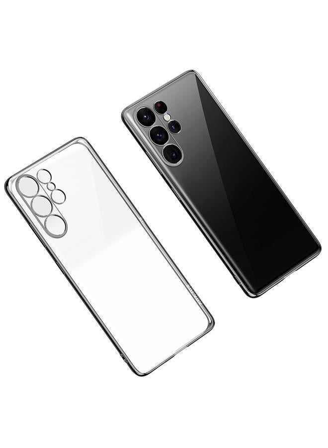 The Bros Case For Samsung Galaxy S23 Ultra 5G Shockproof Plating TPU Transparent Phone Case