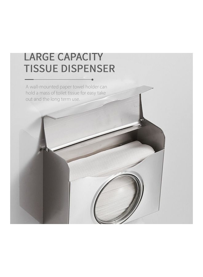 NIBEMINENT Paper Towel Dispenser Silver - Image 5