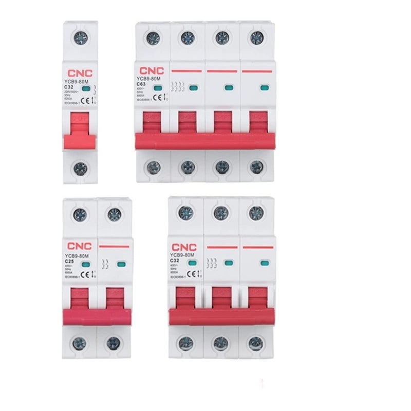 4P 80A Miniature Circuit Breaker 6kA 1P 2P 3P 4P 50 60Hz MCB - Image 2