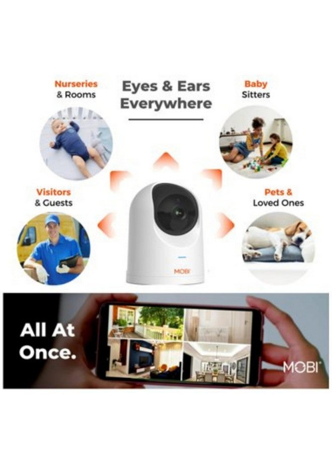 MobiCam PRO Baby & Home Monitoring Camera: Full HD, 355°Pan, 120°Tilt, 2-Way Audio, Color Night Vision, Motion Tracking & Sound Detection, Temp & Humidity Readings, Supports 5G/2.4GHz Wi-Fi - Image 5