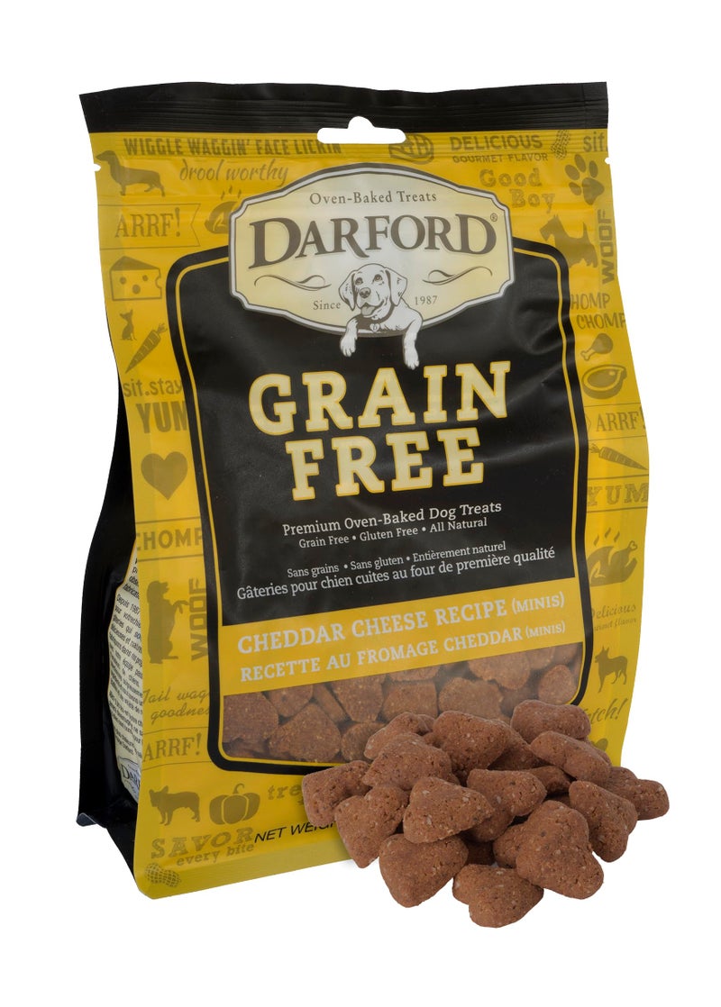 Darford Grain Free Cheddar Cheese Minis Heart Recipe Dog Treats 12oz