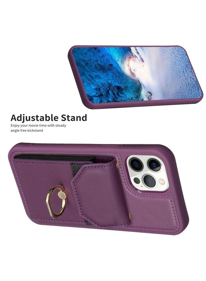 S-TOP Case For iPhone 14 Pro Max BF29 Organ Card Bag Ring Holder Phone Case - Image 5