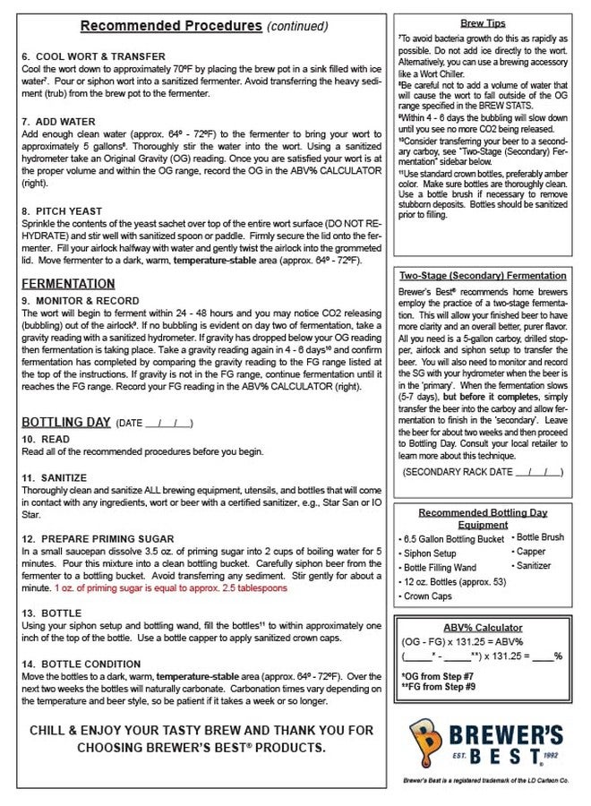 Brewer's Best Milk Stout by LD Carlson Company, Inc - Image 5