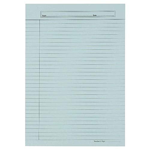 D S R Eclet THICK A4 Size Both Side Ruled Sheet for Project/Assignment/Practical/Homework (Multi-Colour, Combo of 40 Sheets) - Image 4