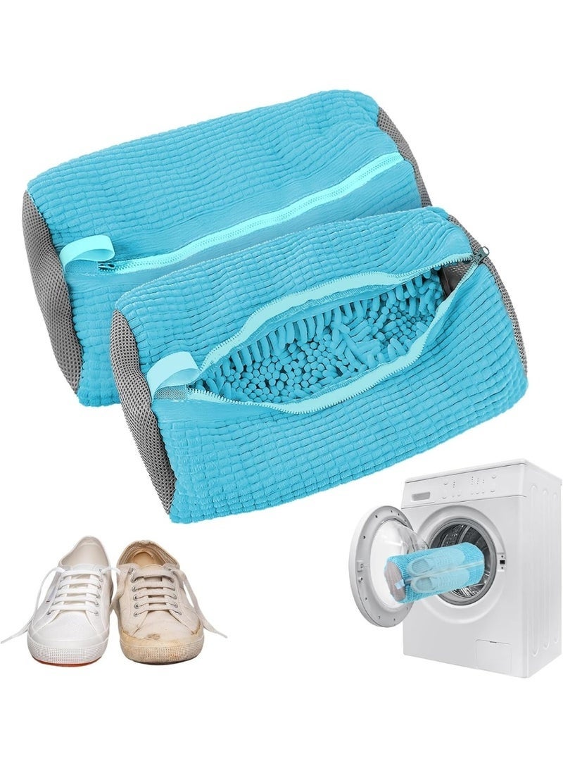 Shoe, boot, and sneaker washing bag - Washing machine shoe bag - Reusable and hanging shoe washing bag for washer and dryer, washing machine shoe bag for all types and sizes of shoes - Image 5