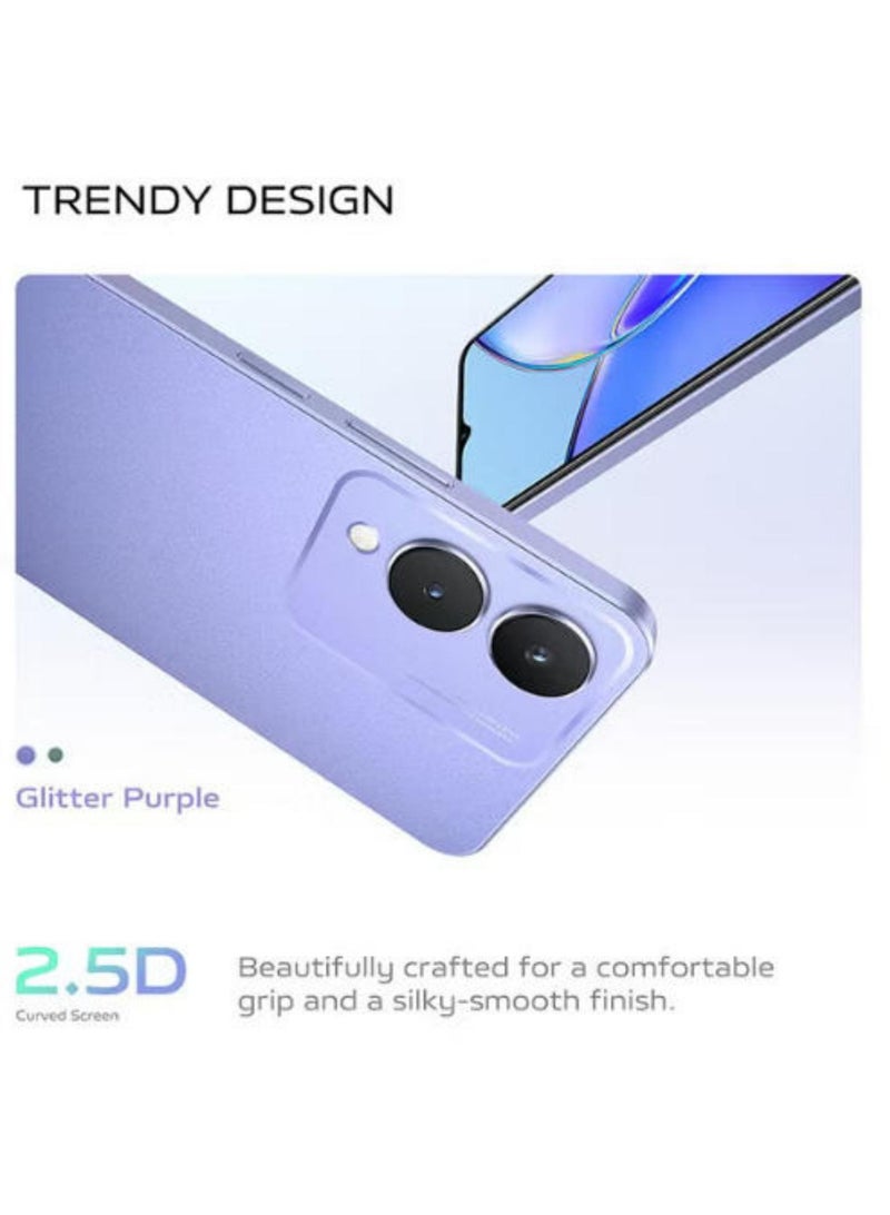 vivo Y17s 4G Dual Sim Glitter Purple 8GB RAM 256GB 4G -International Version - Image 2