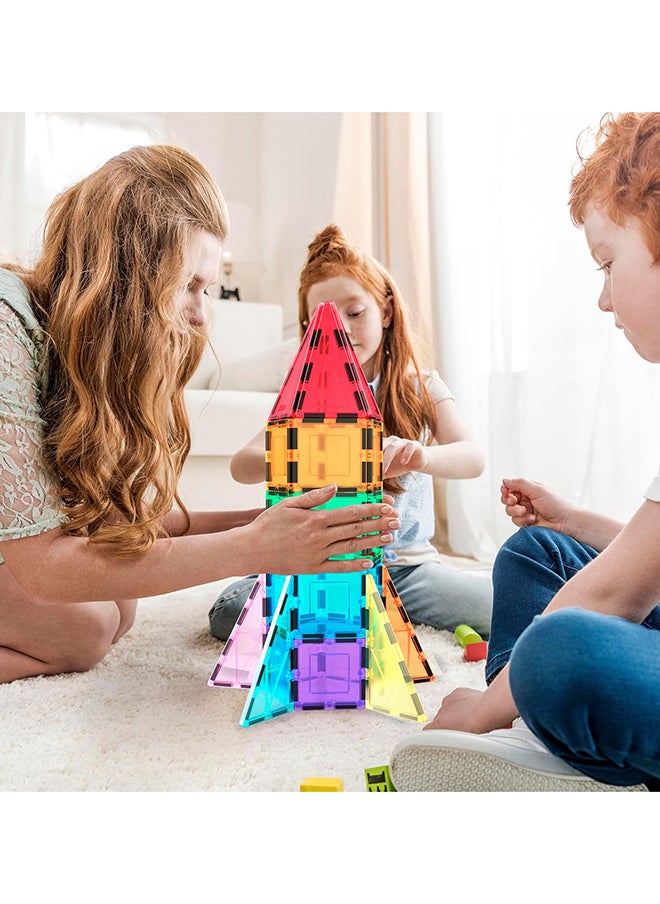 PicassoTiles - 32 Pieces Magnetic Building Block Rocket Booster Theme Set Magnet Construction Toy Educational Kit Engineering STEM Learning Playset Child Brain Development Stacking Blocks Playboard PT32 for Boys & Girls Age 3+ - Image 1