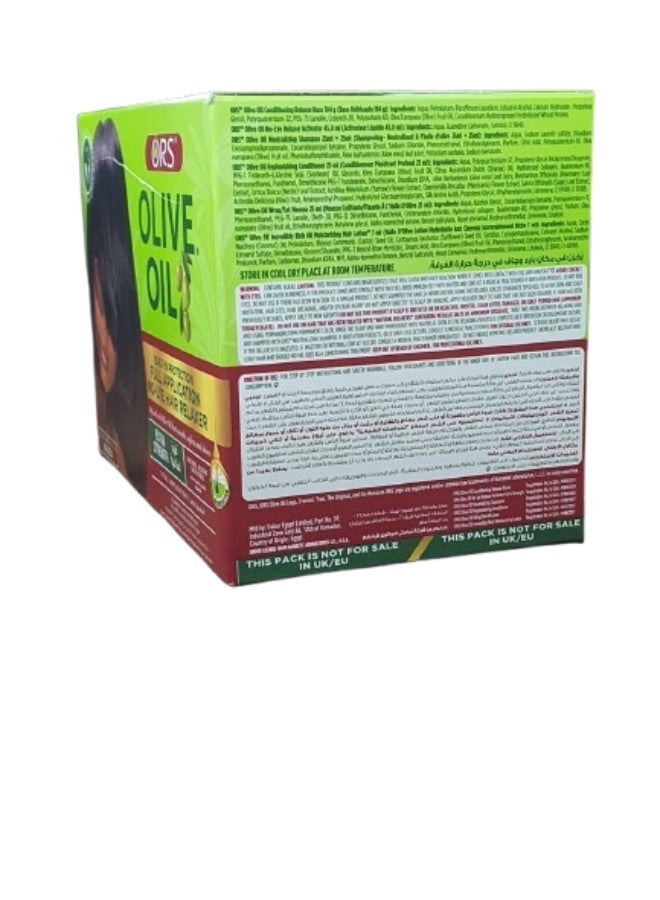 أو آر اس مجموعة فرد الشعر بزيت الزيتون بدون مواد قلوية - قوة إضافية للشعر الخشن والمقاوم - Image 3