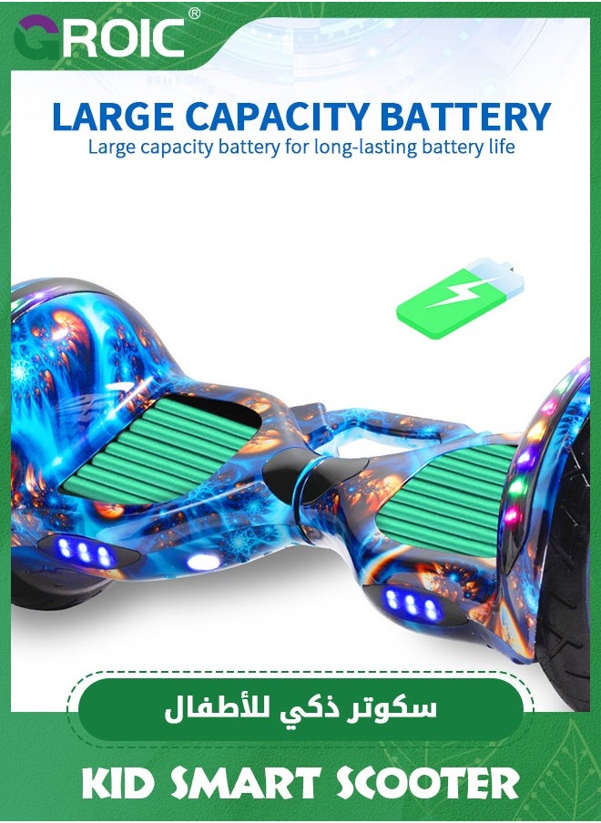 GROIC - Hoverboard with Handlebar, All Terrain Hoverboard with LED Lights & 500W Motor, Adjustable Handlebar, 6-Pcs Protective gear set，Self Balancing Off Road Hoverboards with Bluetooth, Remote Control - Image 1