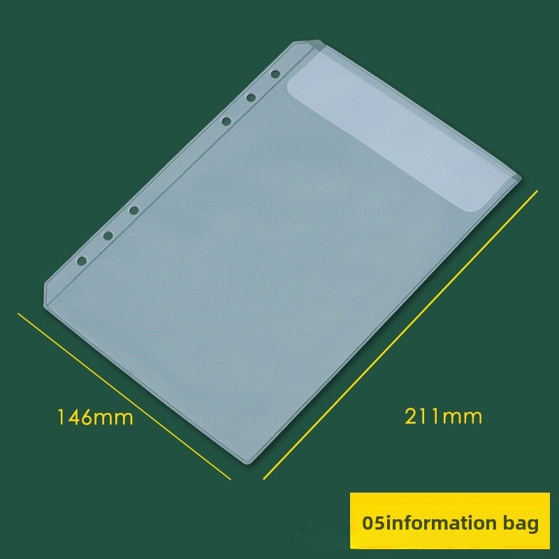 Generic A6 Binder Cash Budget Book A5 Zip Pouch Note A5 Loose-leaf Information Kit 