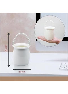 Generic Ceramic Utensil Holder, 1pce Kitchen Utensil Holder White Ceramic Makeup Storage Organizer Desk Pencil Holder Standing Makeup Brush Holder Coffee Spoon Holder For Kitchen Counter-Flower Shape  - Image 2