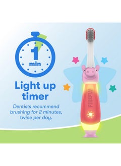 Firefly First Peppa Pig Light Up Timer Toothbrush With Extra Soft Bristles, 1 Count  - Image 5