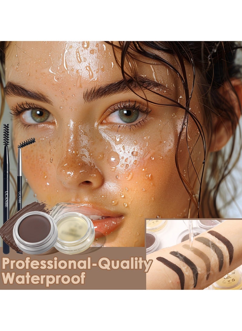 Ucanbe UCANBE Waterproof Long Lasting Brow Gel and Pomade Duo  - Image 5