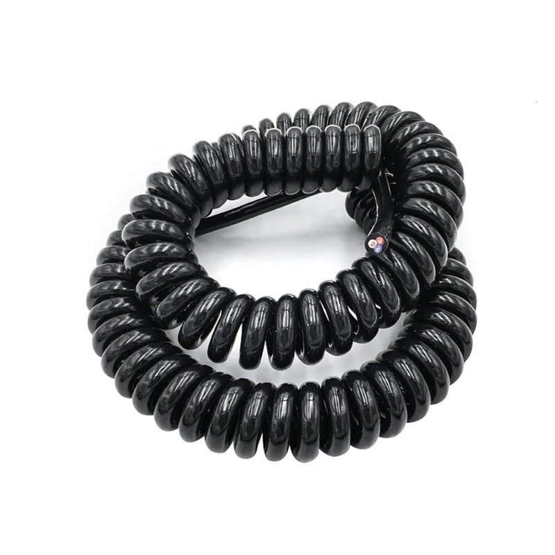 Wire,Coil Cord, Spring Telescopic Spiral Cable, Black Multi 2/3/4/6/8 Core Wire, Can Extend The Tensile Wires, Pins 0.2mm-1.5mm Power Cord,(2,18 AW - Image 1