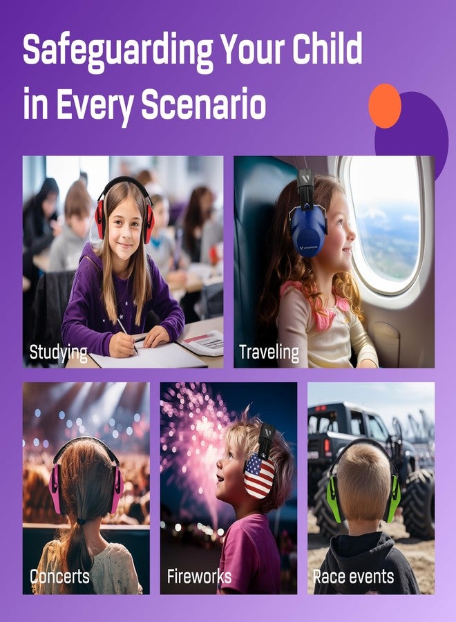 Vanderfields Kids Ear Protection - Age 3-16 - 26dB - Noise Canceling Headphones - Ear Muffs for Children - Earmuffs for Autism, Boys & Girls - Image 5