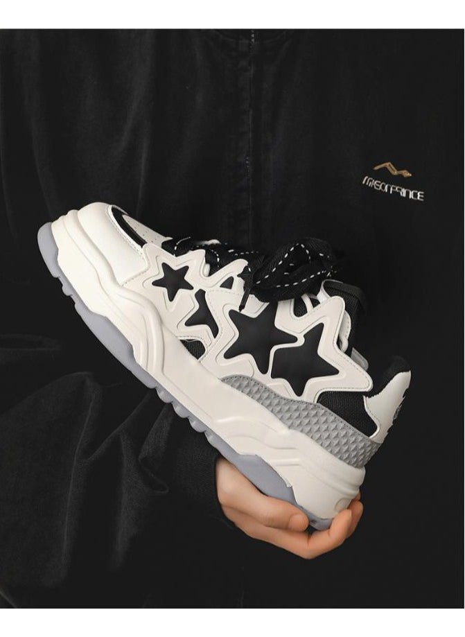 KUYING - New Thick Sole Elevated Board Shoes - Image 1
